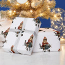 Search for bear christmas wrapping paper Vintage