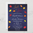 Search for fall leaves wedding invitations Orange