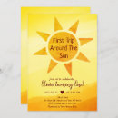 Search for first trip around the sun invitations You are my sunshine