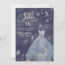 Search for silver moon invitations Modern elegant