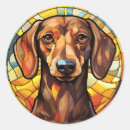 Search for dog in glasses stickers Dachshund