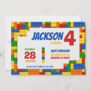 Search for building block invitations For kids