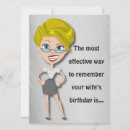 Search for funny wife birthday cards Humour
