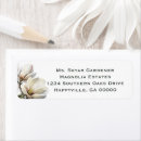 Search for magnolia flower return address labels Southern