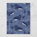 Search for cute cartoon whale postcards Blue
