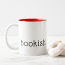 Search for bookish mugs Black and white