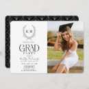 Search for monogram graduation invitations High school