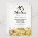 Search for fabulous 40th birthday invitations Golden