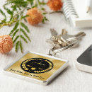 Search for attorney square key rings Black and gold