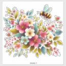 Search for bee art stickers Flower
