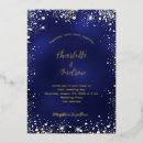 Search for starry night party invitations Navy blue
