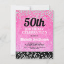Search for bling 50th birthday invitations Celebration