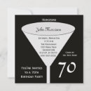 Search for mens 70th birthday invitations Modern