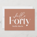 Search for simple 40th birthday invitations Modern