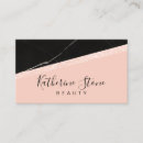 Search for black and rose gold business cards Beautician