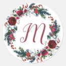 Search for floral monogrammed stickers Wreath