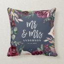 Search for pink and navy floral cushions Newly weds