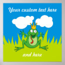 Search for frog with crown posters Blue