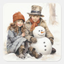 Search for old fashioned christmas stickers Winter