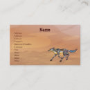 Search for coyote business cards Trickster