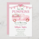 Search for twin pumpkin invitations Watercolor