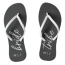Search for bachelorette party jandals Black and white