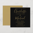 Search for elegant black and gold wedding invitations Modern