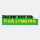 Search for driving school bumper stickers Safety