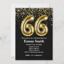 Search for 66th birthday invitations Gold