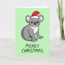 Search for koala christmas cards Cartoon