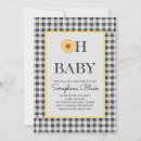 Search for black yellow baby shower invitations Sunflower