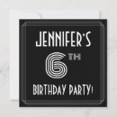 Search for 6th birthday invitations Stylish