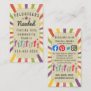 Search for volunteer business cards Charity
