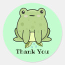 Search for frog thank you stickers Green