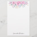 Search for pink flowers stationery paper Boho