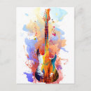 Search for colourful guitar postcards Guitars