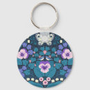 Search for pansy flower key rings Garden
