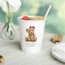 Search for teddy bear paper cups Whimsical