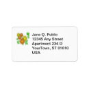 Search for yellow daisy return address labels Green