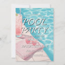 Search for pink pool party invitations Water