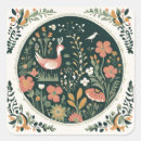 Search for folklore square stickers Scandinavian