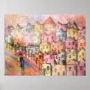 Search for pink umbrella art Colourful