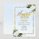 Search for blue sweet 16 invitations Floral