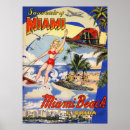 Search for miami beach vintage travel posters Vacation