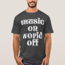 Search for world music tshirts White