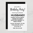 Search for husband invitations Party