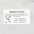 Search for dragonflies business cards Dragonfly