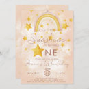 Search for boho rainbow birthday invitations Gold