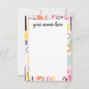 Search for kindergarten note cards Pink
