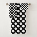 Search for black and white polka dot bath towels Trendy